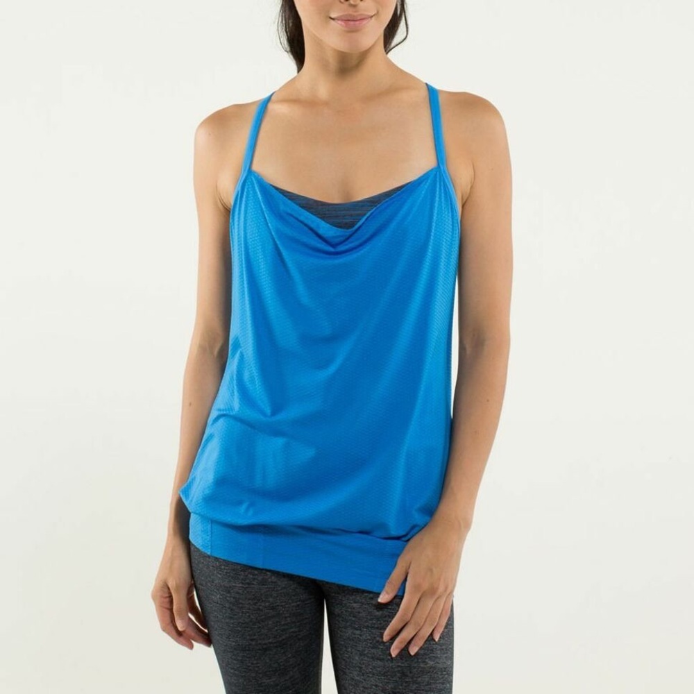 💙Lululemon CYB Blue Open Back Tank Top